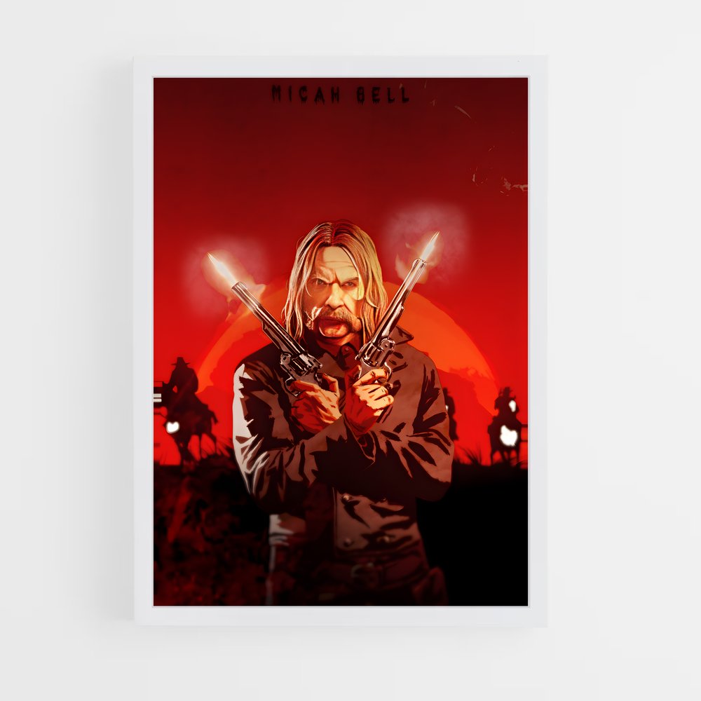 Poster Red Rumble – affiche Red Dead Redemption (vue 3)